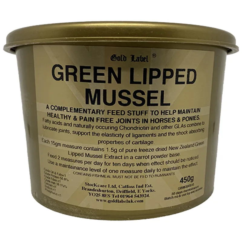 Gold Label Green Lipped Mussel 450g